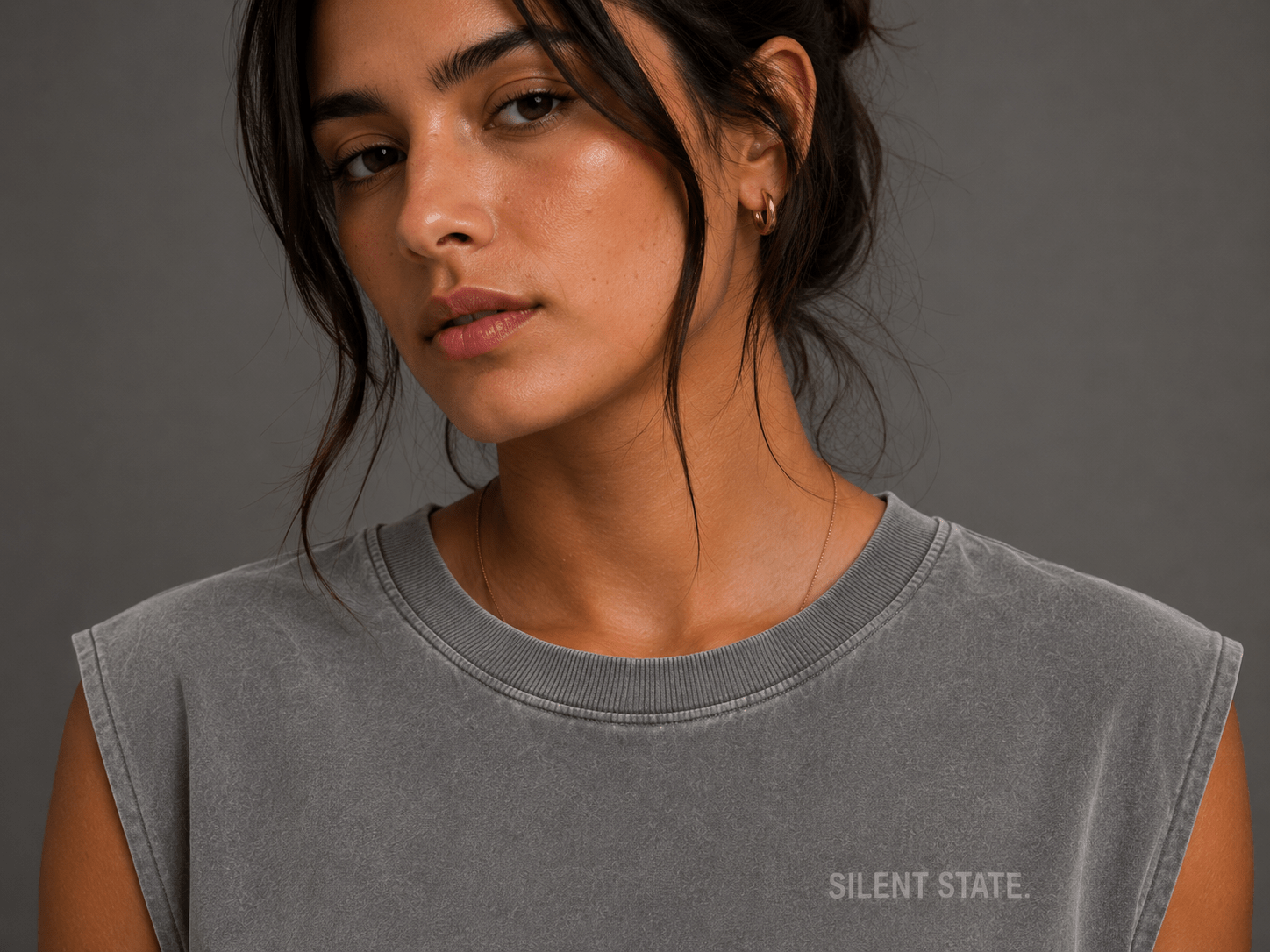 Silent State Oversized Tank - Tank Top - WearNovry