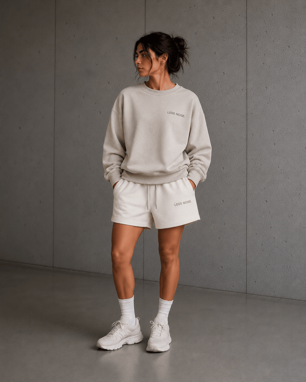 Less Noise. Heavy Faded Long Sleeve Tee - T-Shirt - WearNovry