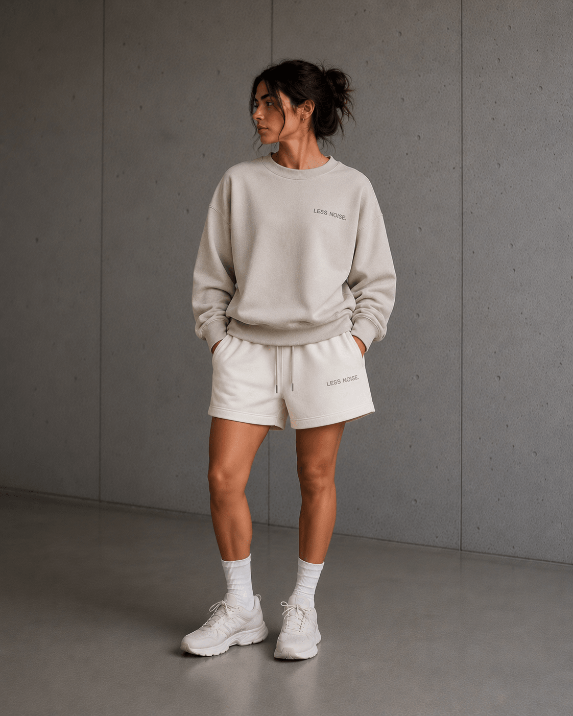 Less Noise. Heavy Faded Long Sleeve Tee - T-Shirt - WearNovry