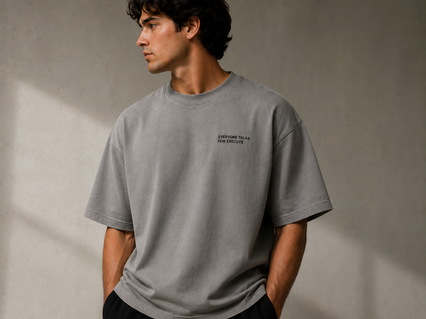 Everyone Talks, Few Execute Oversized Tee - T-Shirt - WearNovry