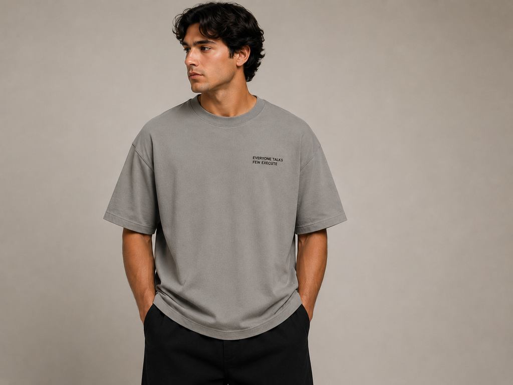 Everyone Talks, Few Execute Oversized Tee - T-Shirt - WearNovry