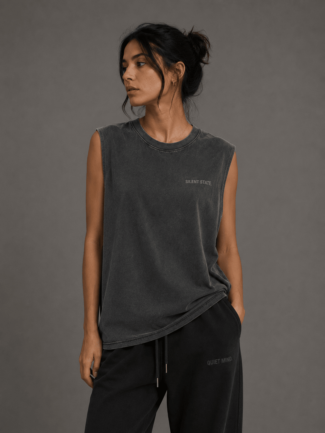Silent State Oversized Tank - Tank Top - WearNovry