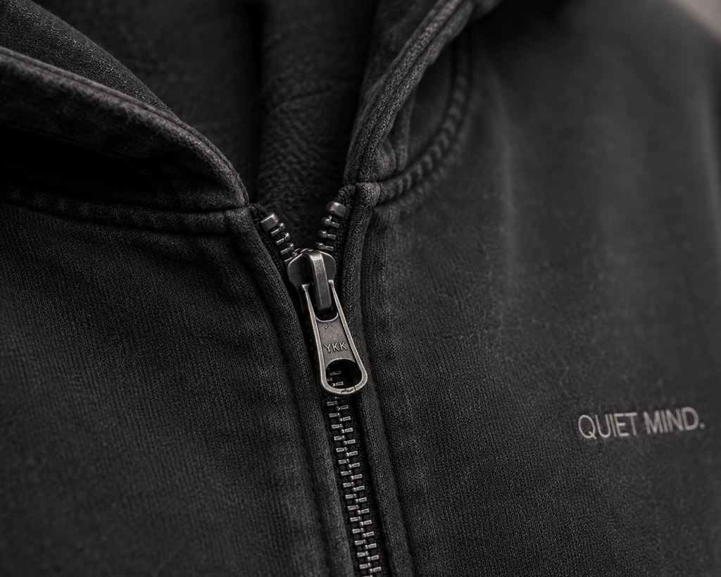 Quiet Mind Zip Hoodie - Hoodie - WearNovry