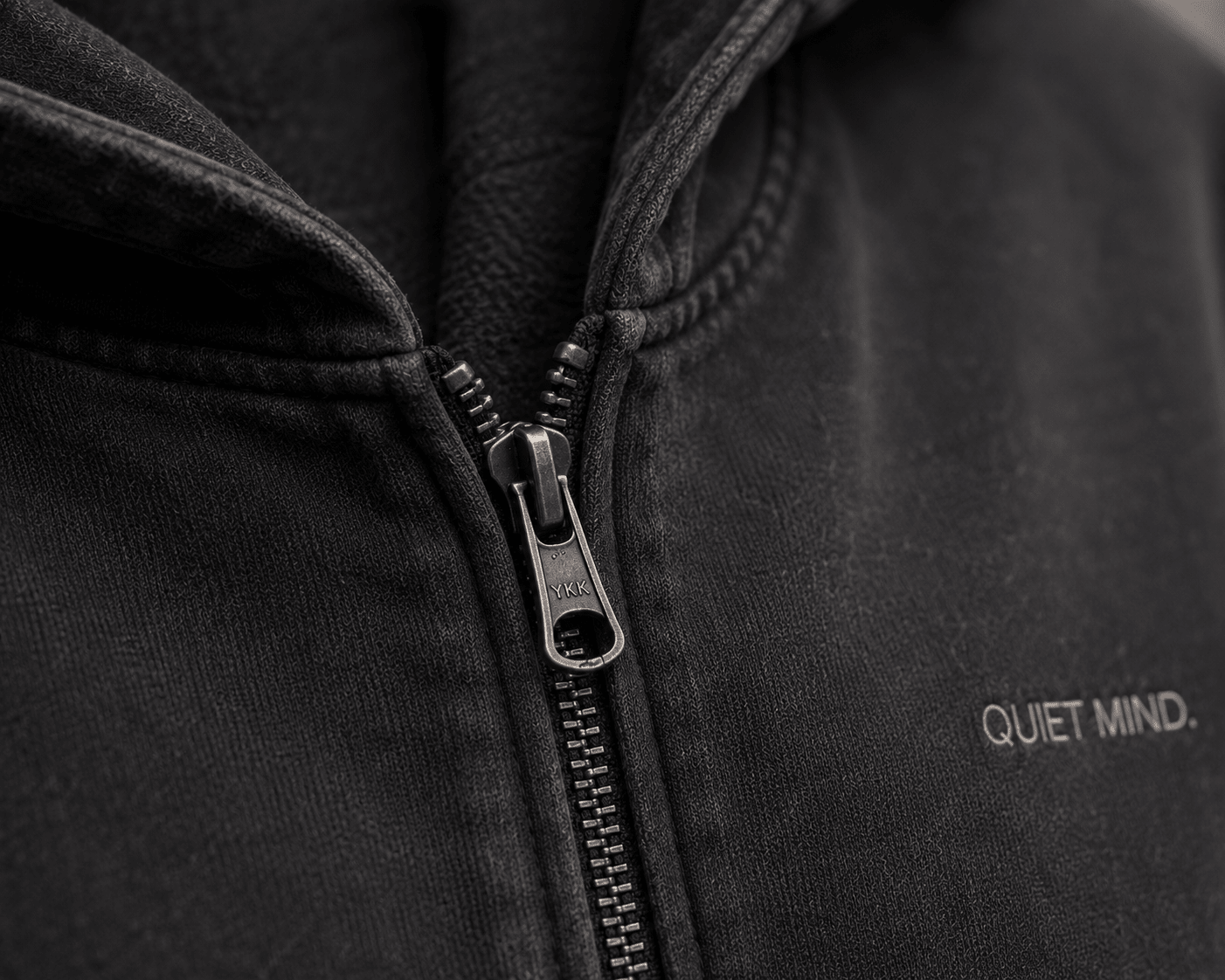 Quiet Mind Zip Hoodie - Hoodie - WearNovry