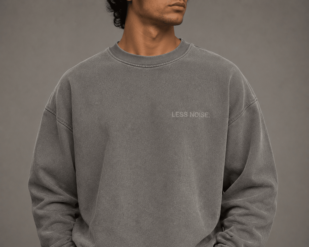 Less Noise. Heavy Faded Long Sleeve Tee - T-Shirt - WearNovry