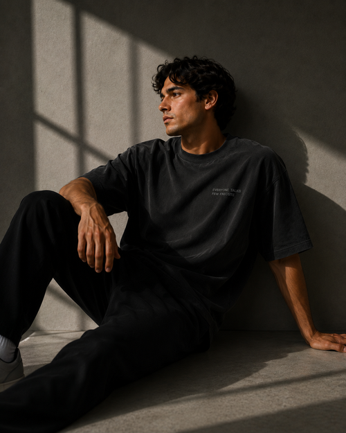 Everyone Talks, Few Execute Oversized Tee - T-Shirt - WearNovry