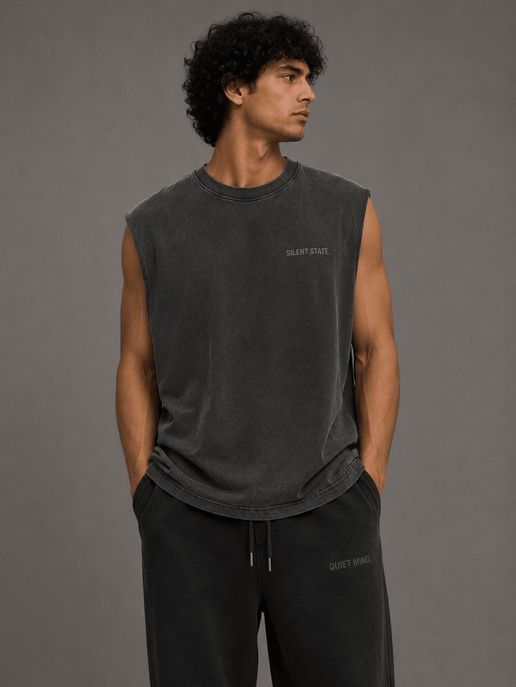 Silent State Oversized Tank - Tank Top - WearNovry