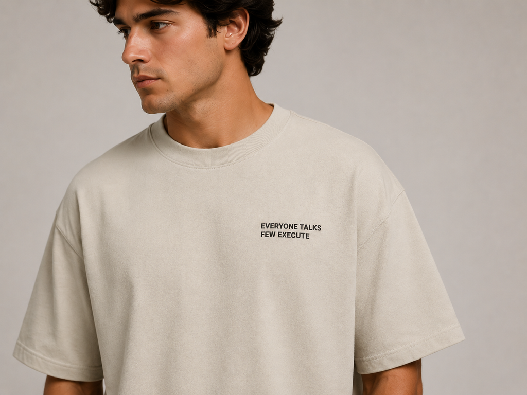 Everyone Talks, Few Execute Oversized Tee - T-Shirt - WearNovry
