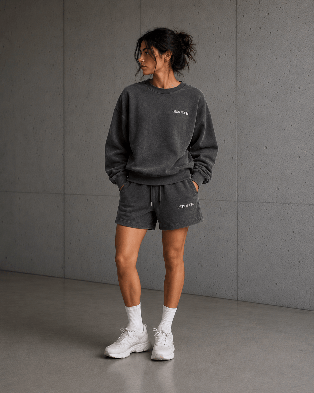 Less Noise. Heavy Faded Long Sleeve Tee - T-Shirt - WearNovry