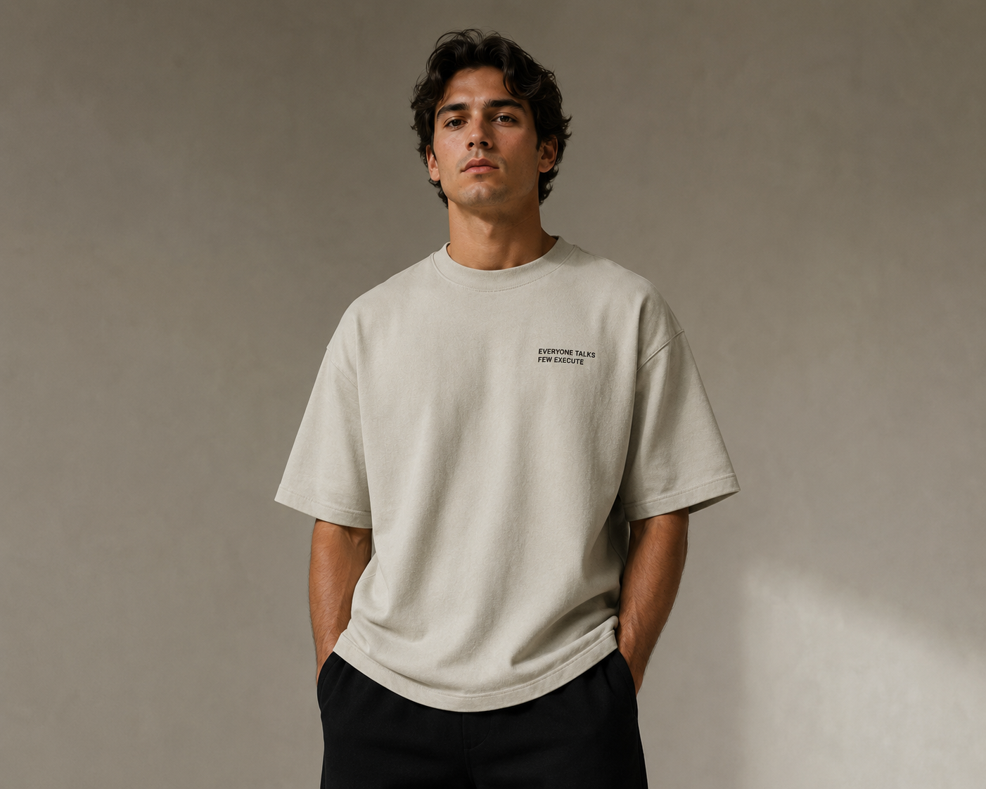 Everyone Talks, Few Execute Oversized Tee - T-Shirt - WearNovry