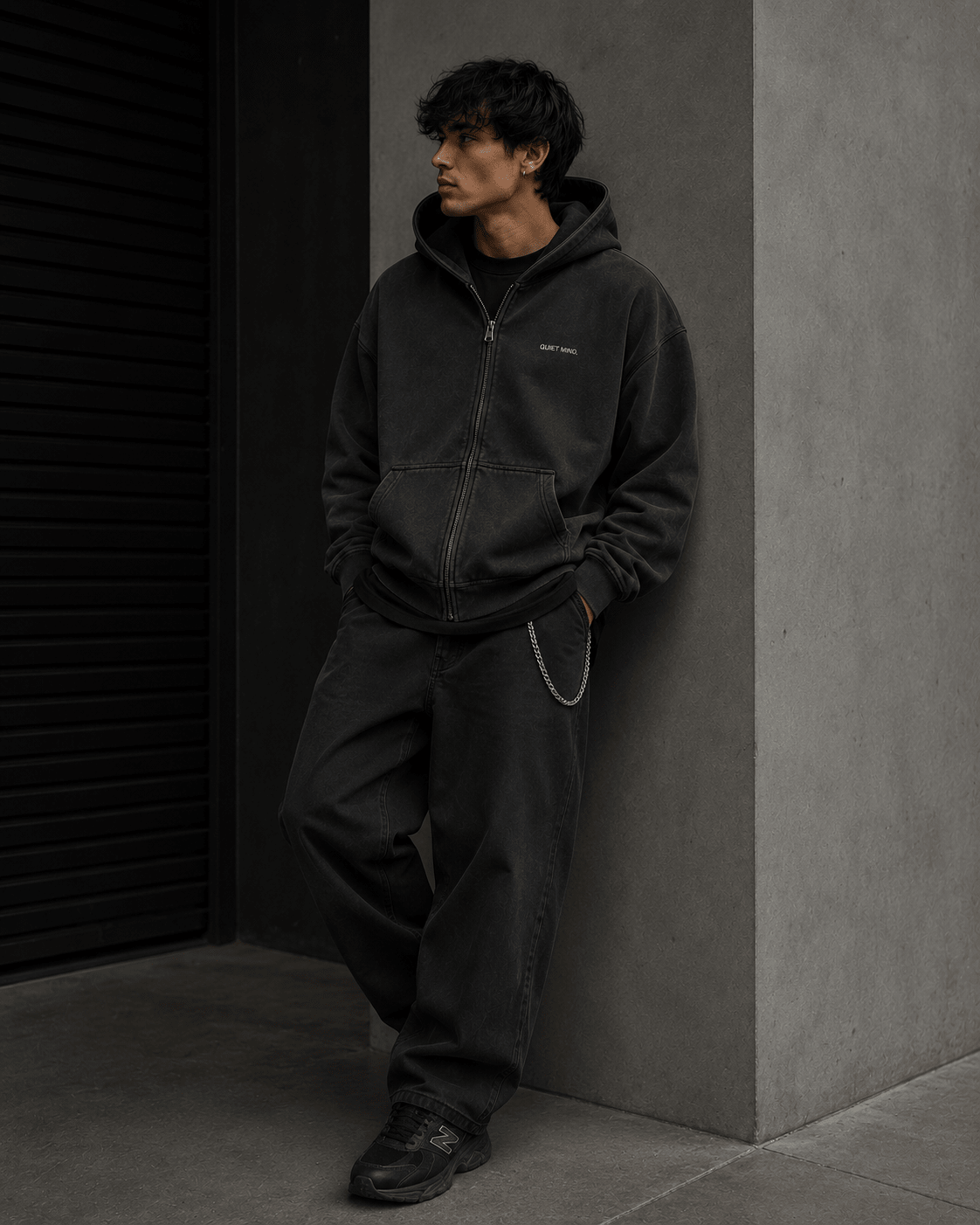 Quiet Mind Zip Hoodie - Hoodie - WearNovry