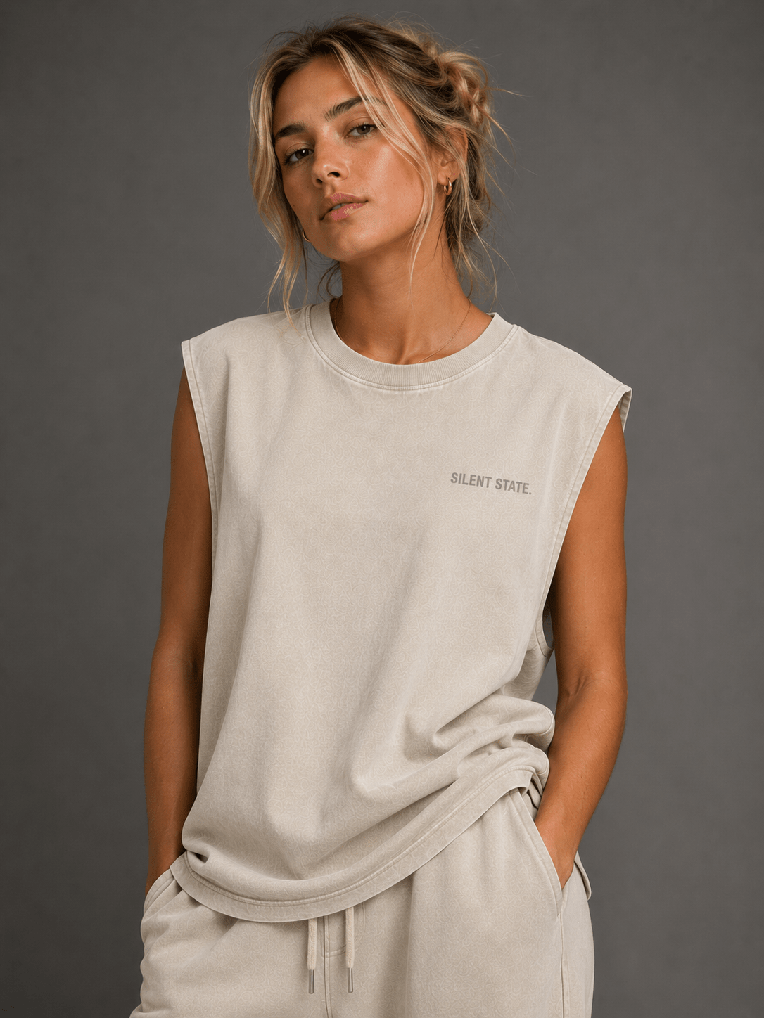 Silent State Oversized Tank - Tank Top - WearNovry