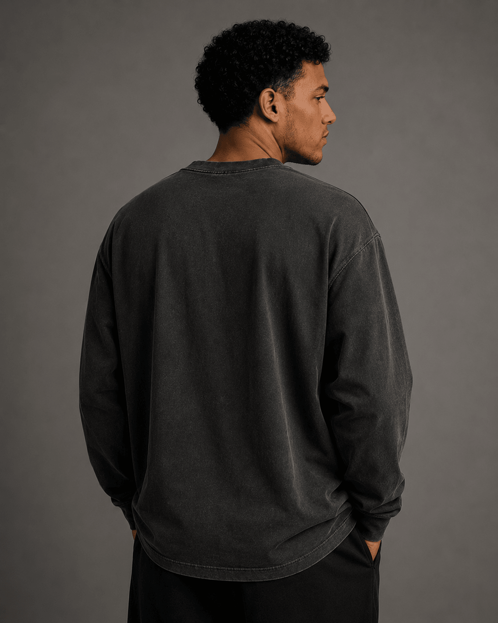 Less Noise. Heavy Faded Long Sleeve Tee - T-Shirt - WearNovry