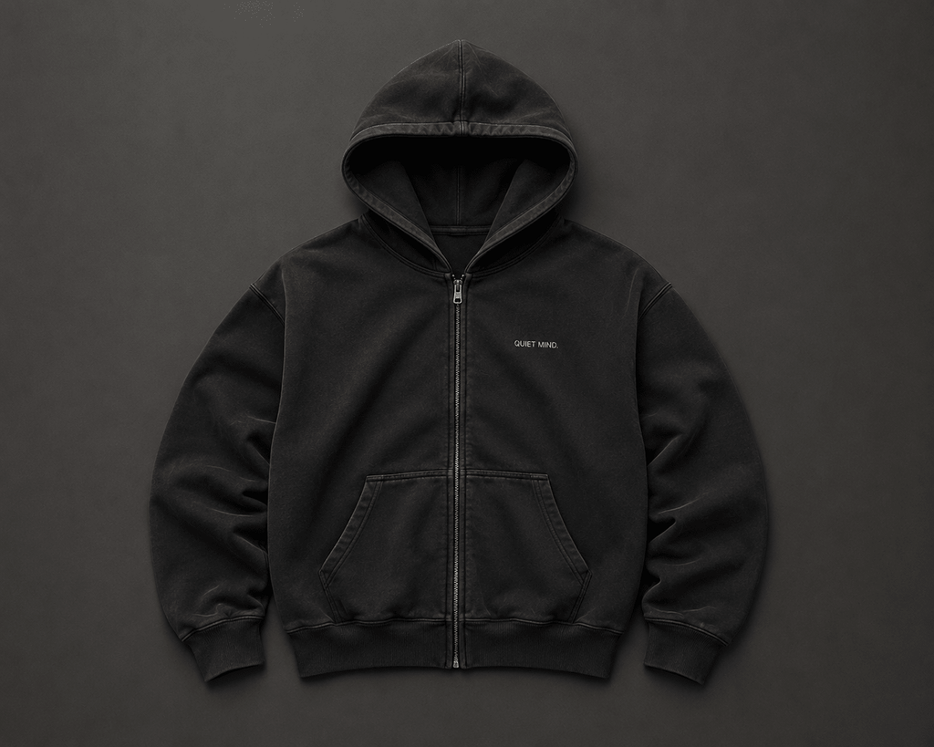 Quiet Mind Zip Hoodie - Hoodie - WearNovry