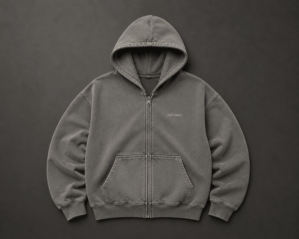 Quiet Mind Zip Hoodie - Hoodie - WearNovry
