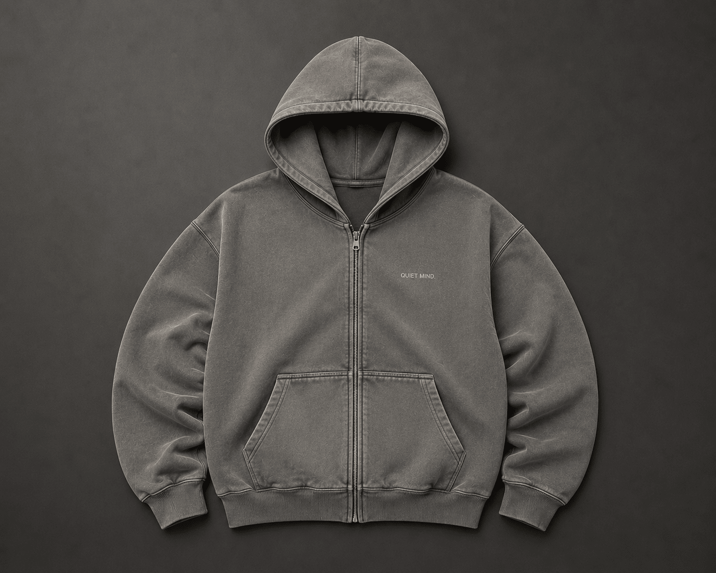 Quiet Mind Zip Hoodie - Hoodie - WearNovry