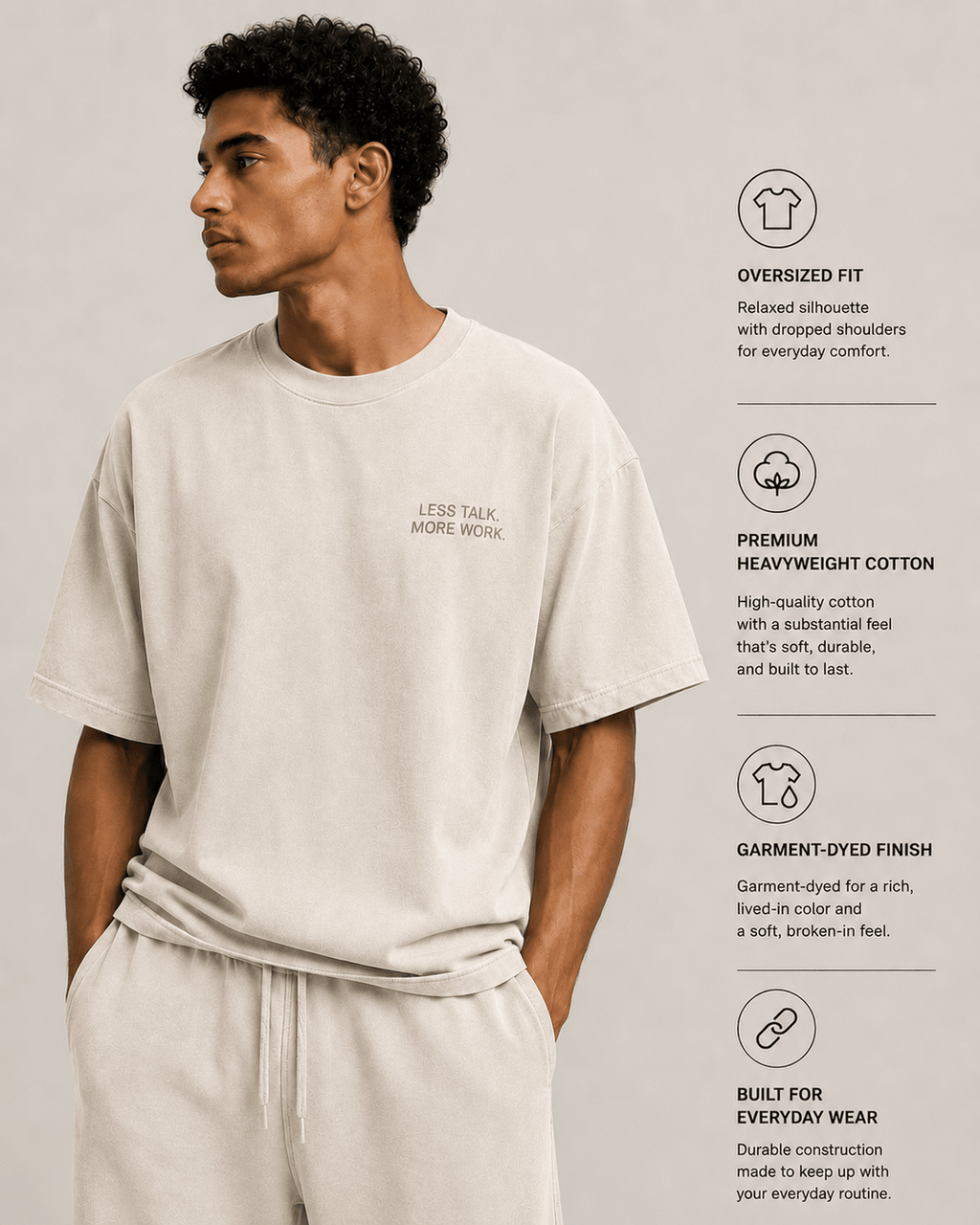 Less Talk. More Work. Tee - T-Shirt - WearNovry