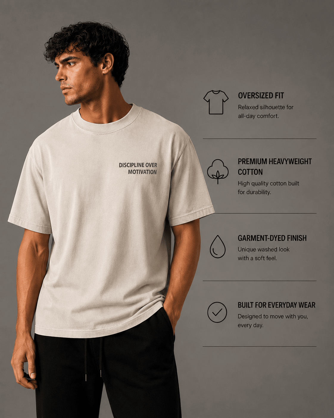 Discipline Over Motivation Tee - T-Shirt - WearNovry