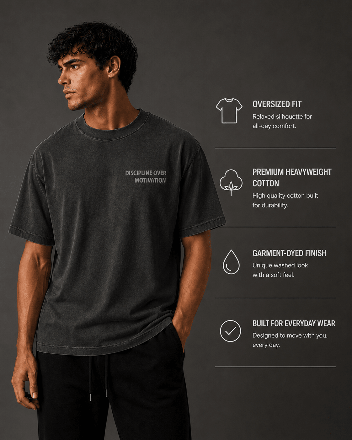 Discipline Over Motivation Tee - T-Shirt - WearNovry