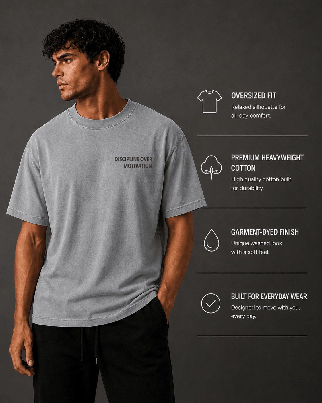 Discipline Over Motivation Tee - T-Shirt - WearNovry