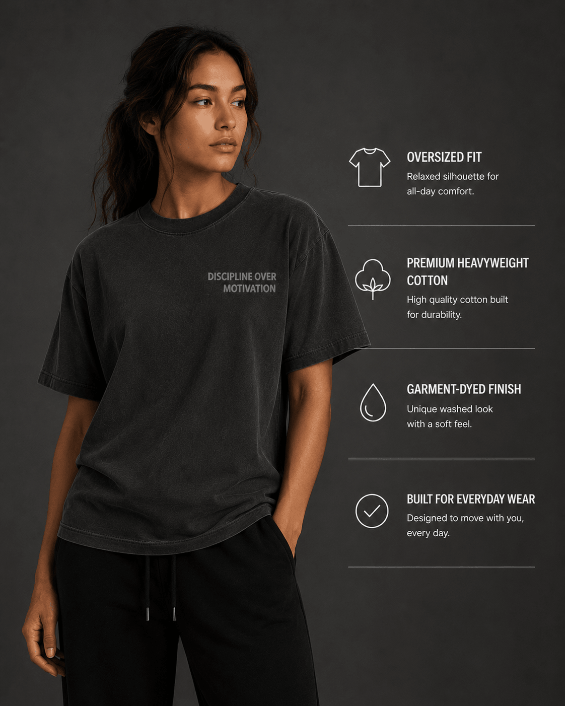 Discipline Over Motivation Tee - T-Shirt - WearNovry