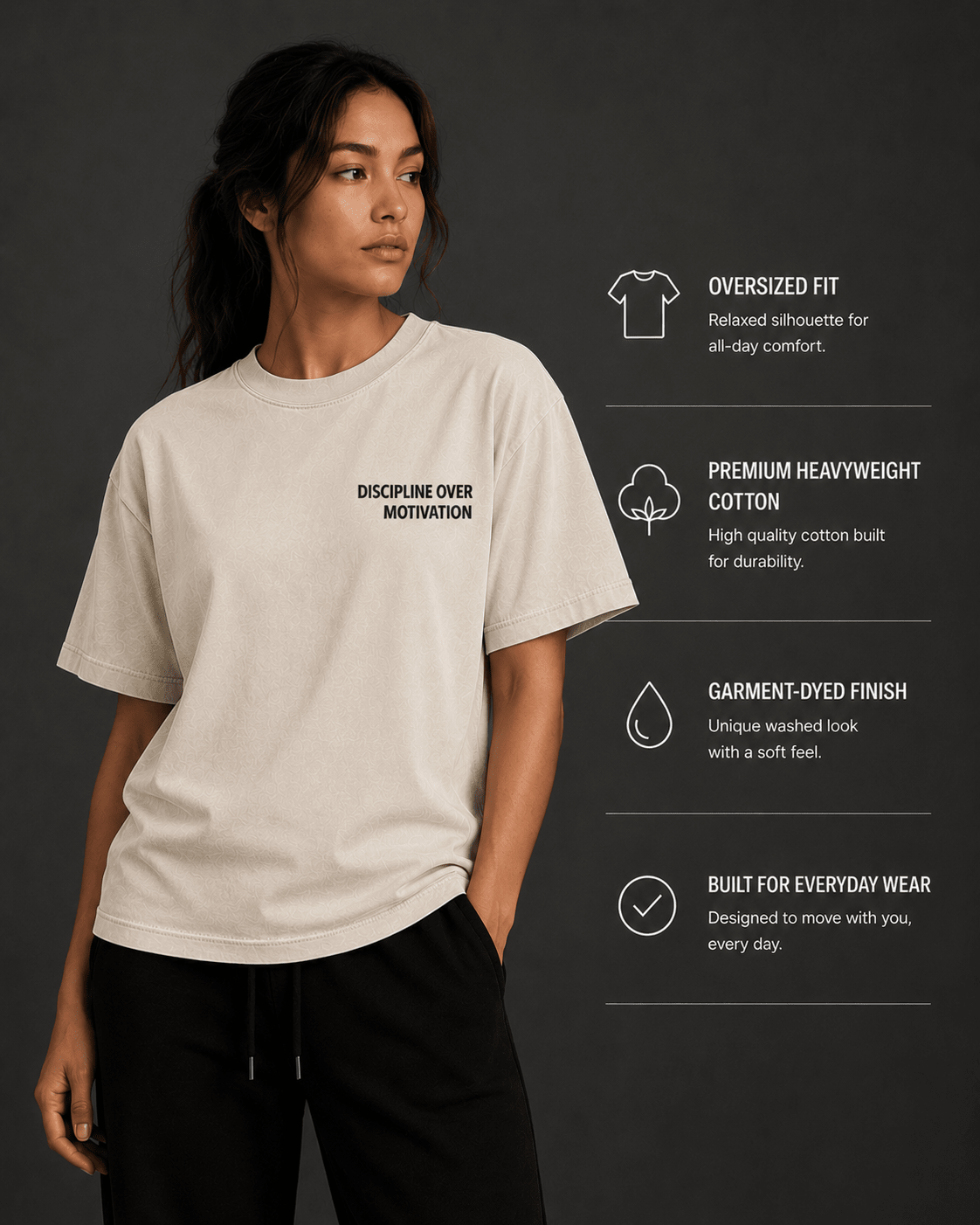Discipline Over Motivation Tee - T-Shirt - WearNovry