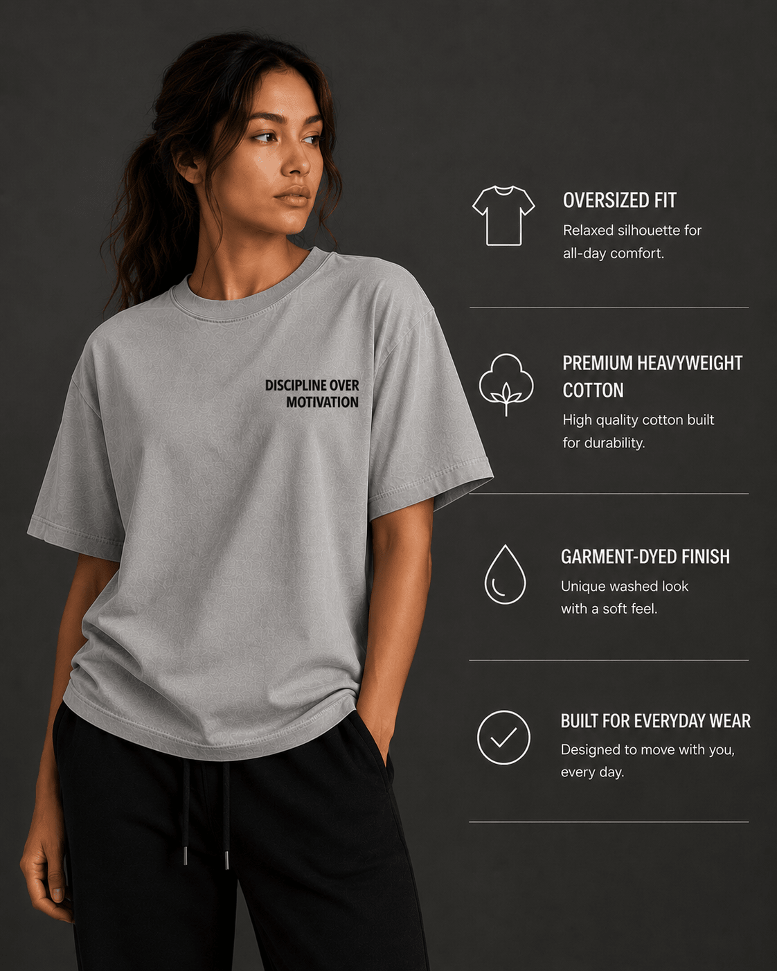 Discipline Over Motivation Tee - T-Shirt - WearNovry