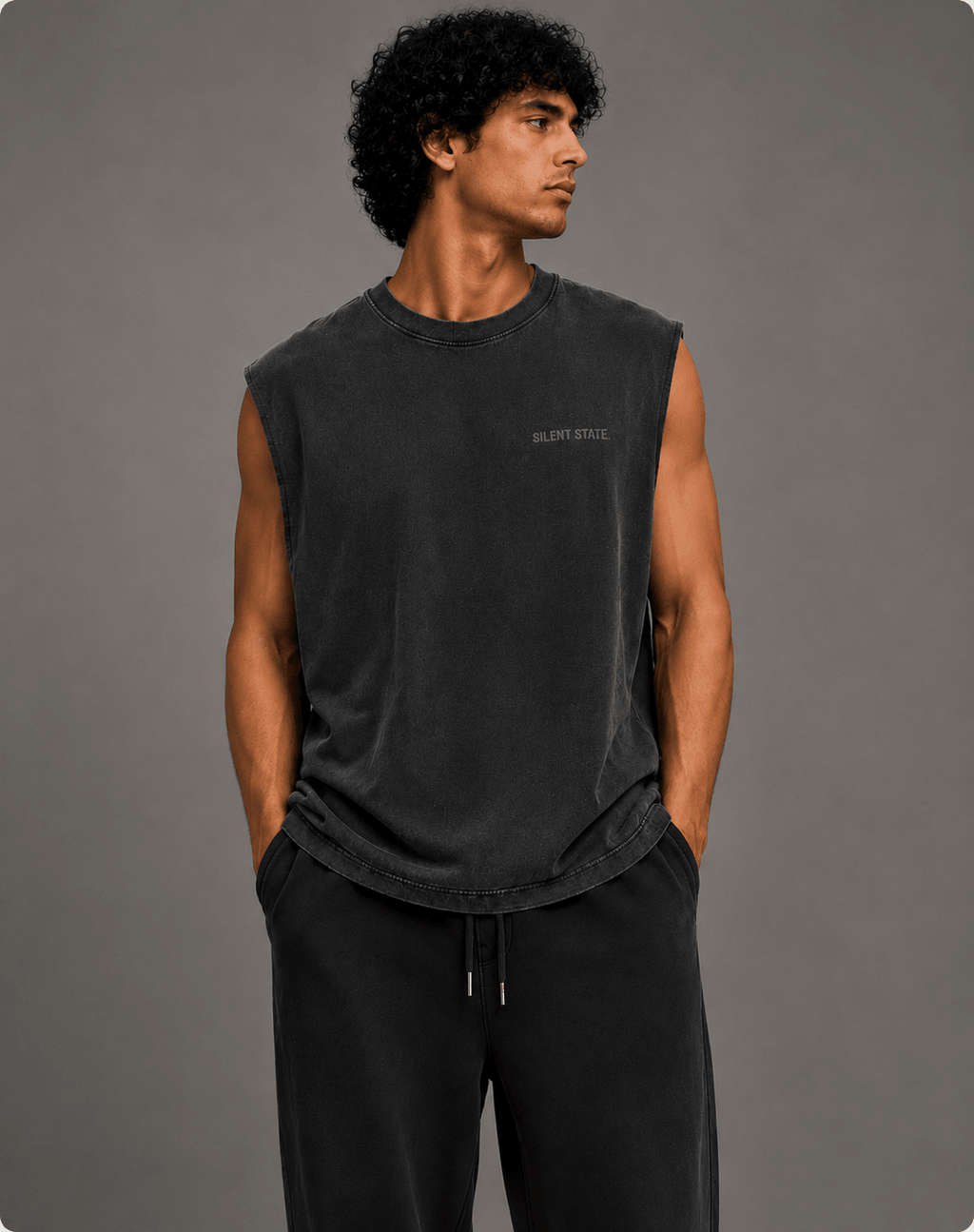 Silent State Oversized Tank - Tank Top - WearNovry