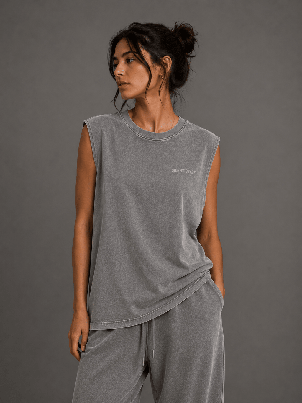 Silent State Oversized Tank - Tank Top - WearNovry