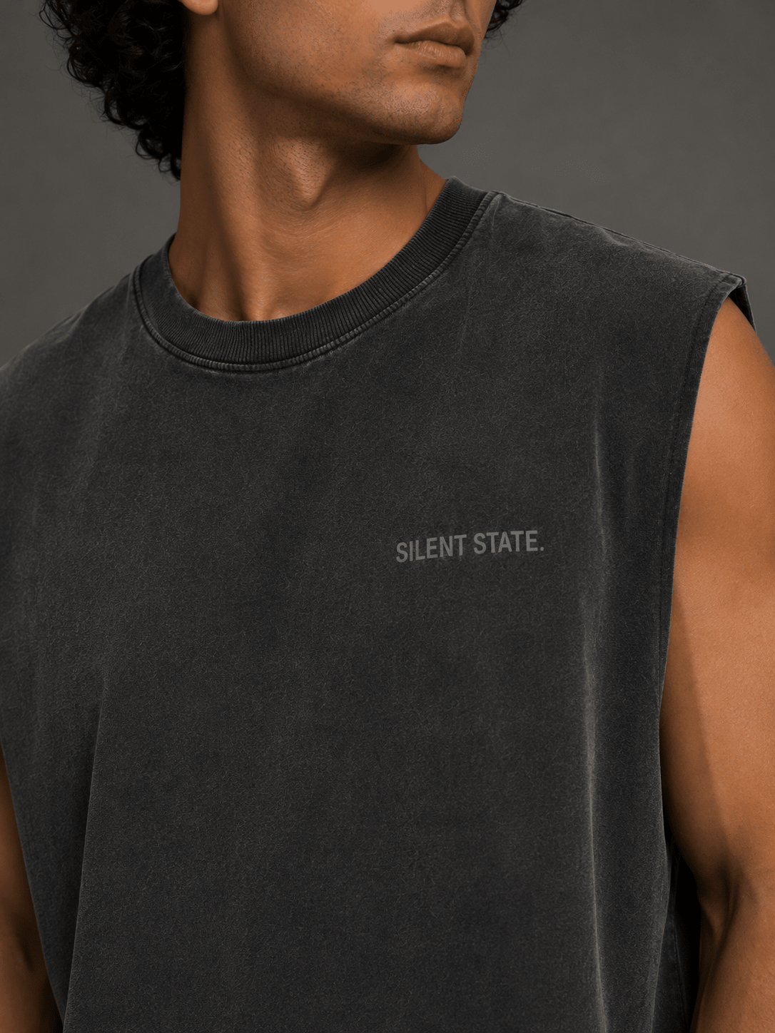 Silent State Oversized Tank - Tank Top - WearNovry