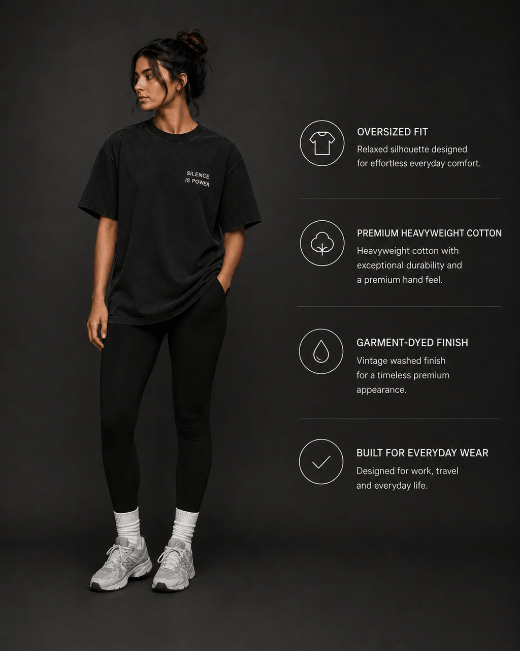 Silence Is Power Tee - T-Shirt - WearNovry