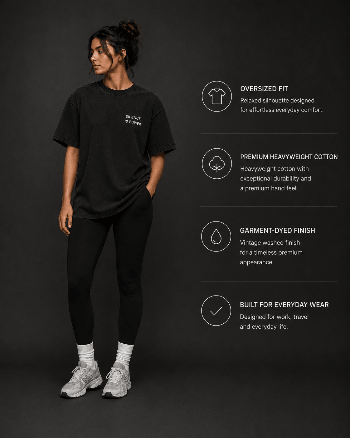 Silence Is Power Tee - T-Shirt - WearNovry