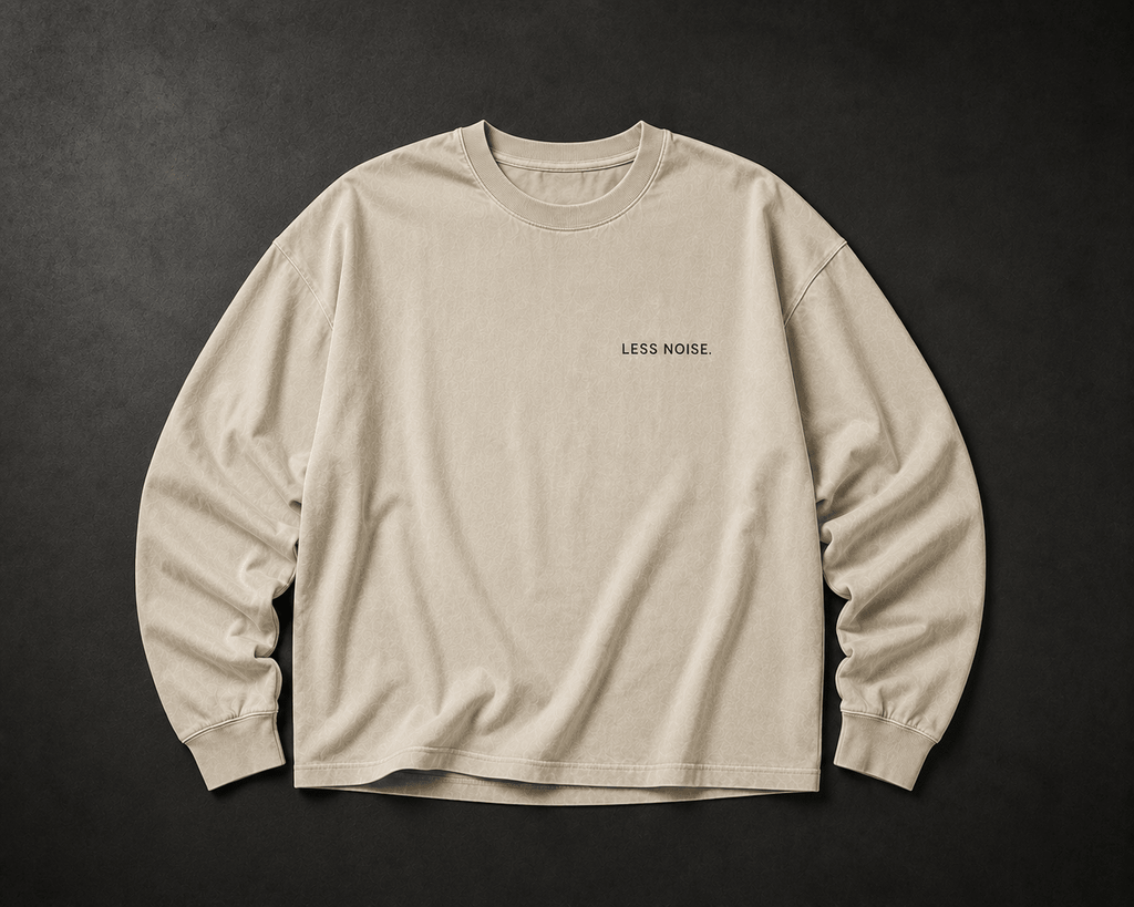 Less Noise. Long Sleeve - T-Shirt - WearNovry
