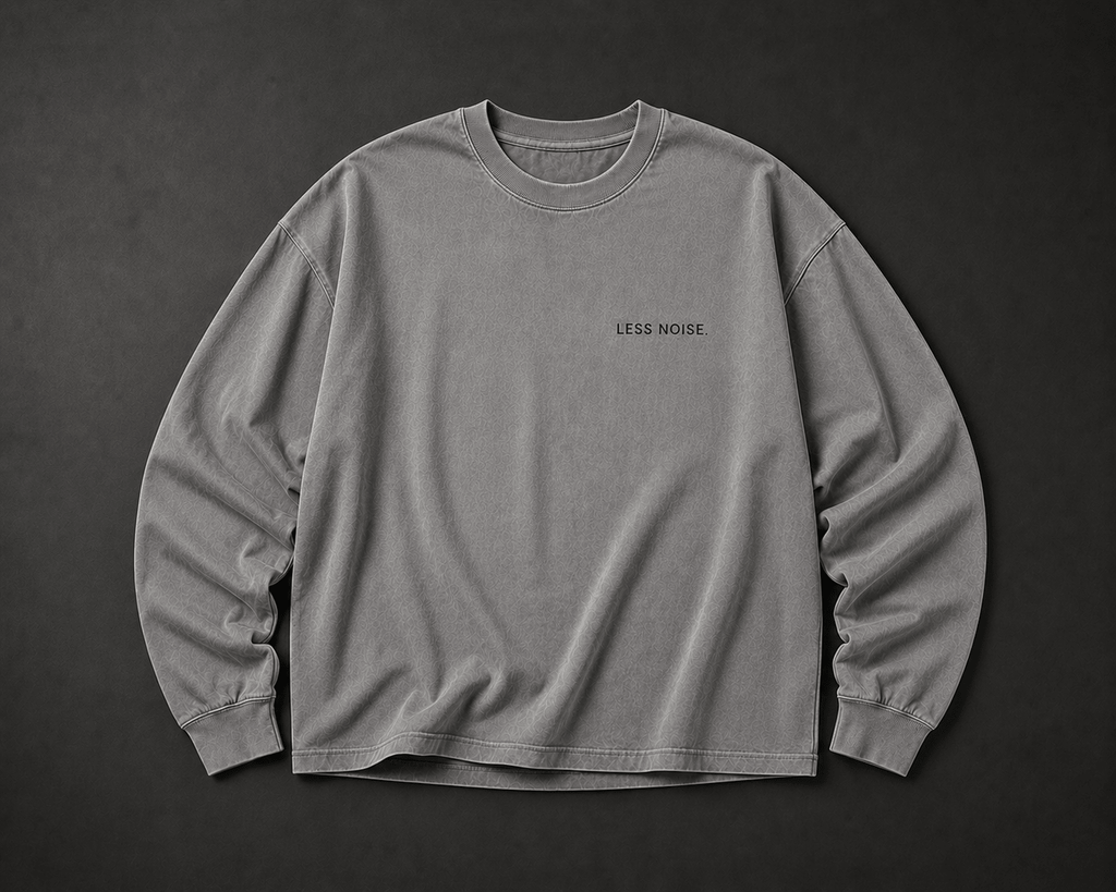 Less Noise. Long Sleeve - T-Shirt - WearNovry