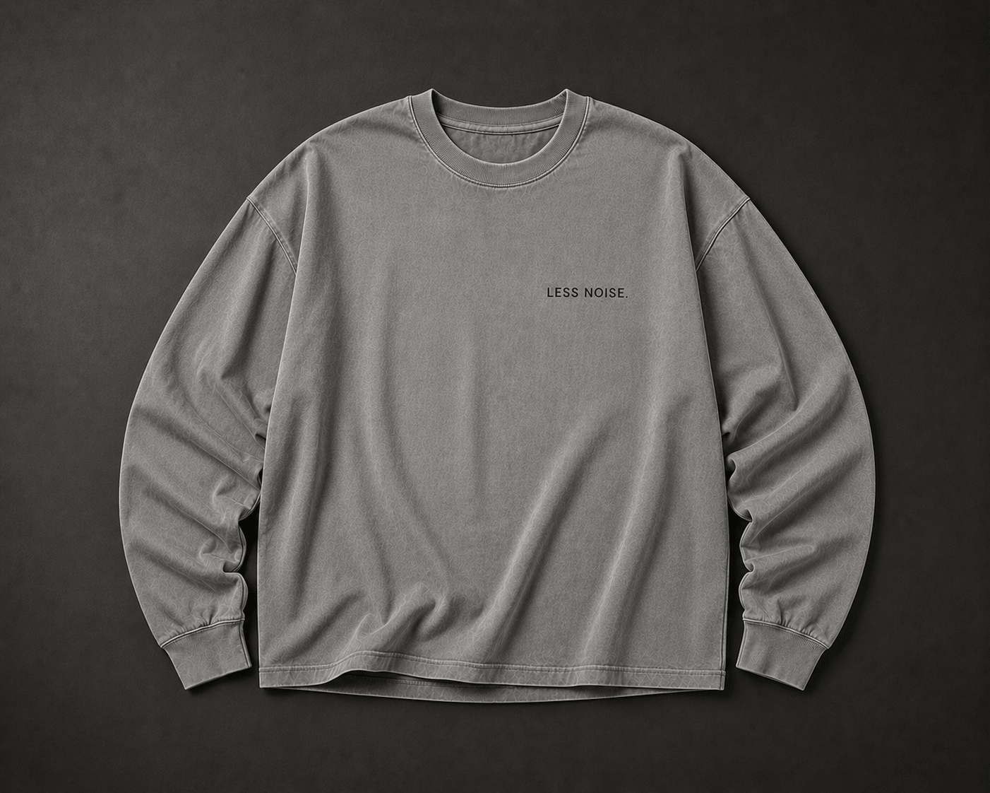 Less Noise. Long Sleeve - T-Shirt - WearNovry