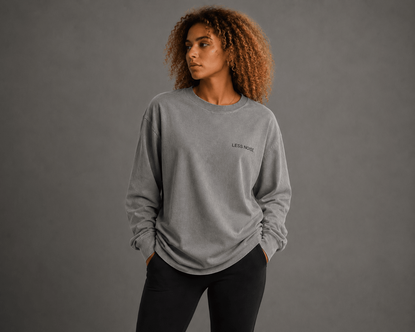 Less Noise. Long Sleeve - T-Shirt - WearNovry