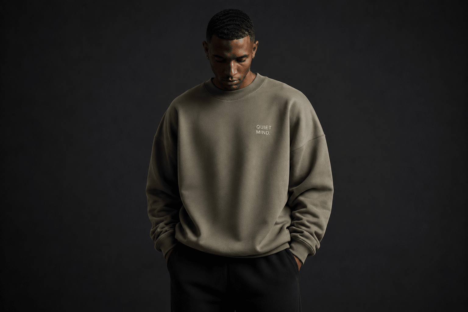 Quiet Mind Heavyweight Sweatshirt - Sweatshirt - WearNovry