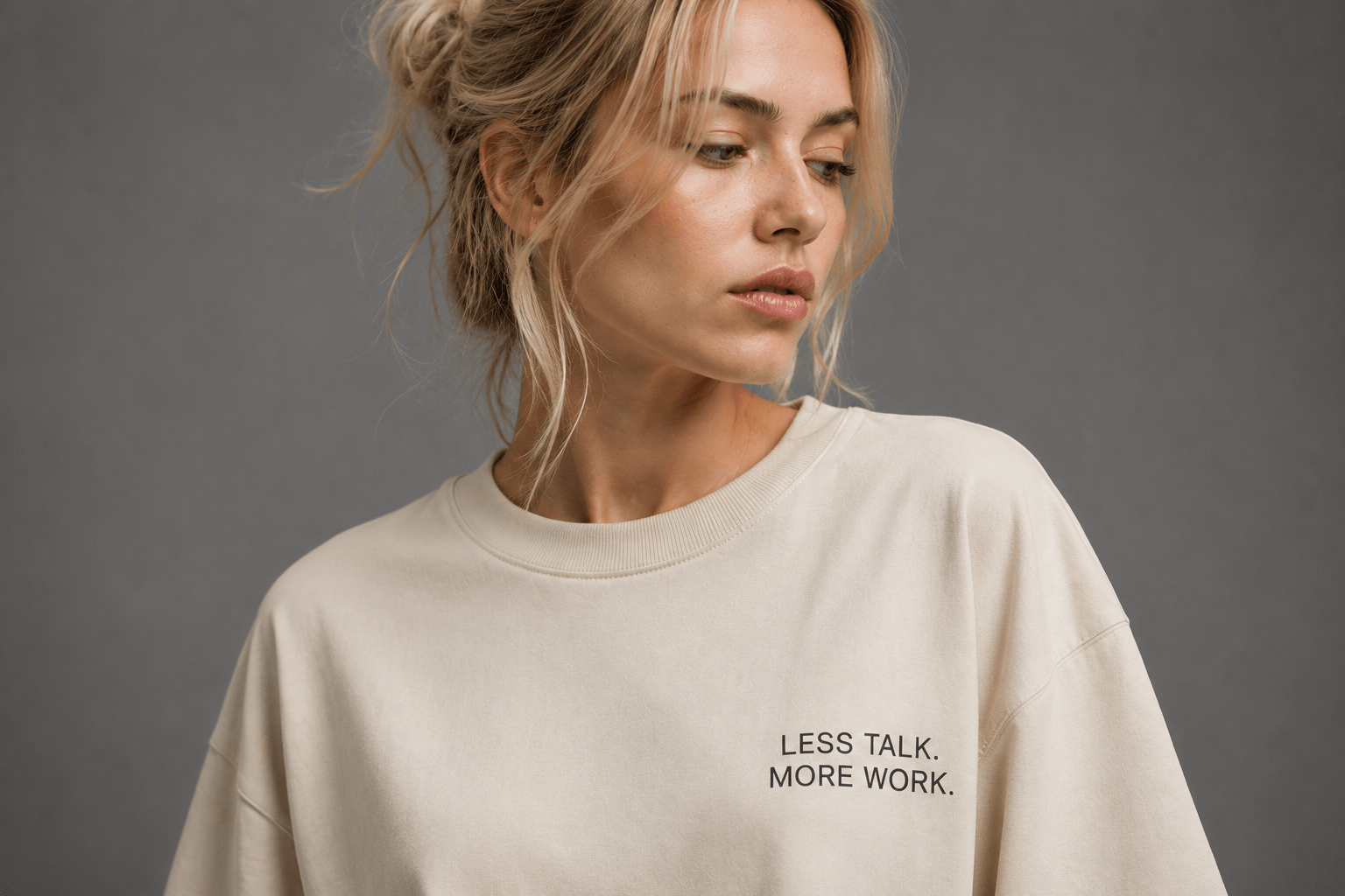 Less Talk. More Work. Heavyweight Tee - T-Shirt - WearNovry