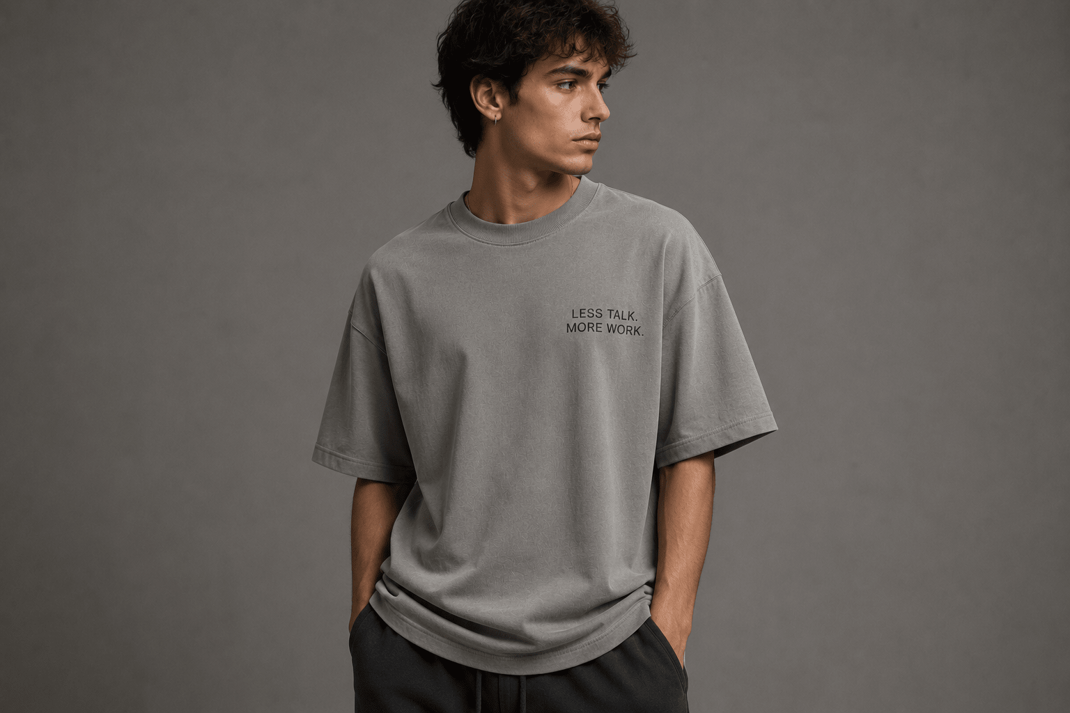 Less Talk. More Work. Heavyweight Tee - T-Shirt - WearNovry