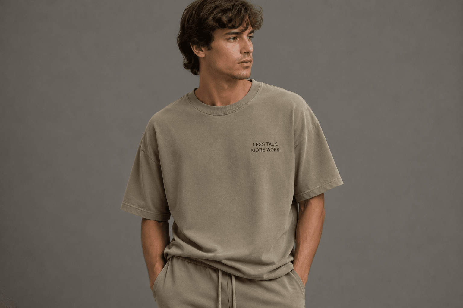 Less Talk. More Work. Heavyweight Tee - T-Shirt - WearNovry
